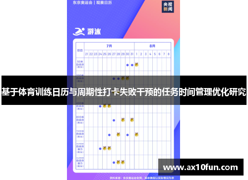基于体育训练日历与周期性打卡失败干预的任务时间管理优化研究